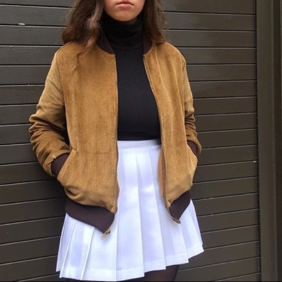 American Apparel Corduroy Bomber Jacket 